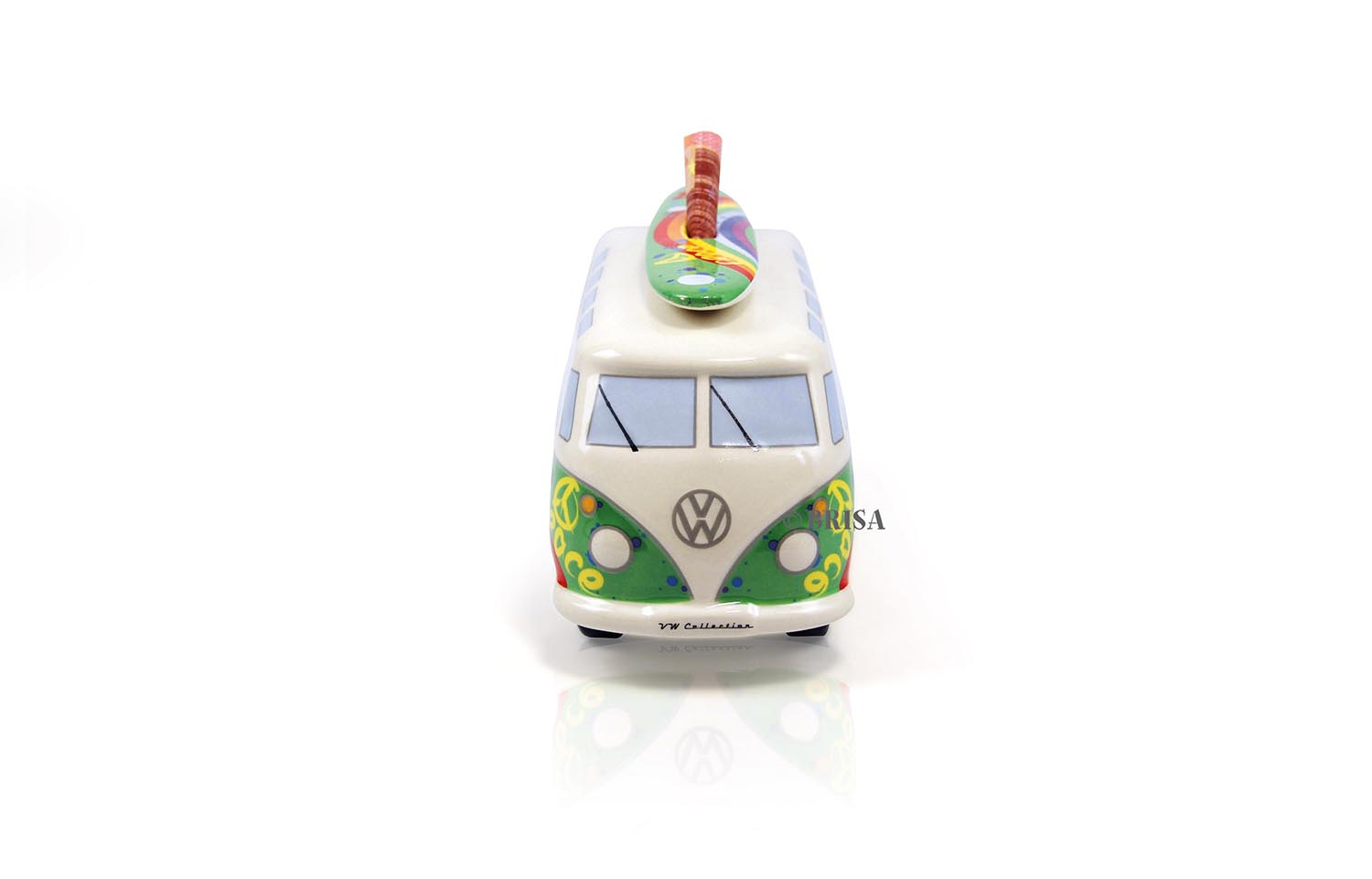 Alcancía del VW T1 Bulli Bus con tabla de surf (1:18)