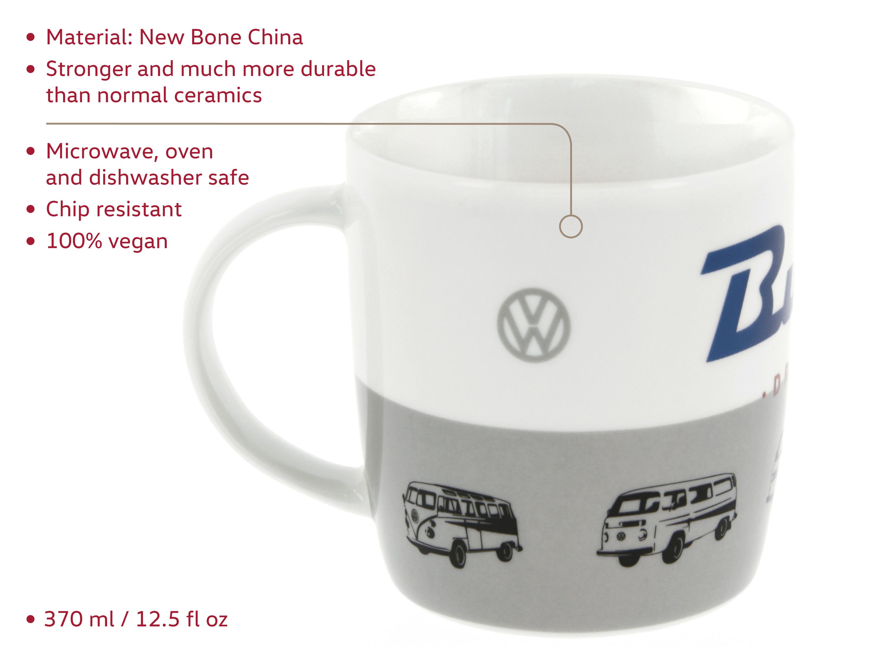 VW T1 Bulli Bus coffee cup 370ml