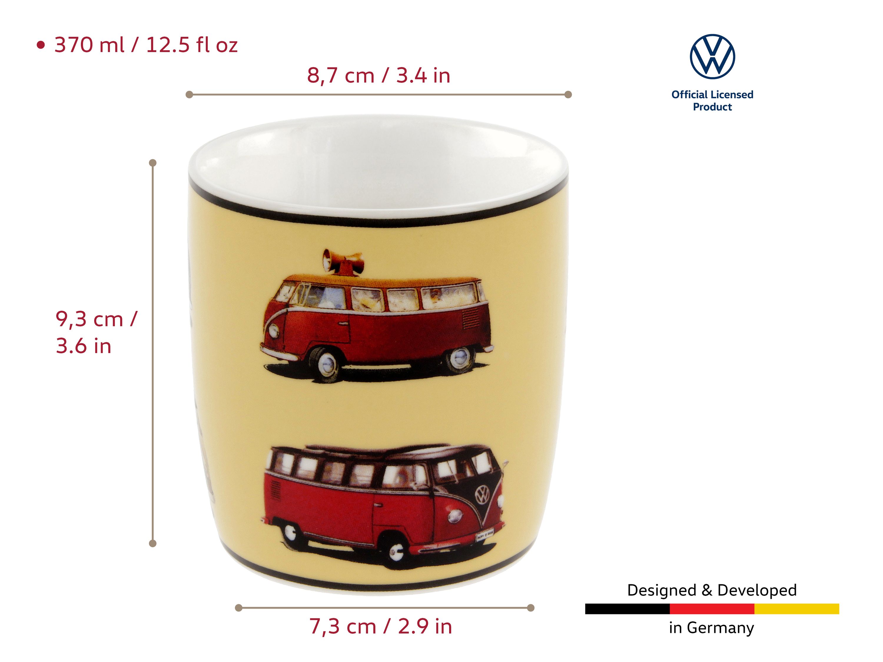 VW T1 Bulli Bus coffee cup 370ml
