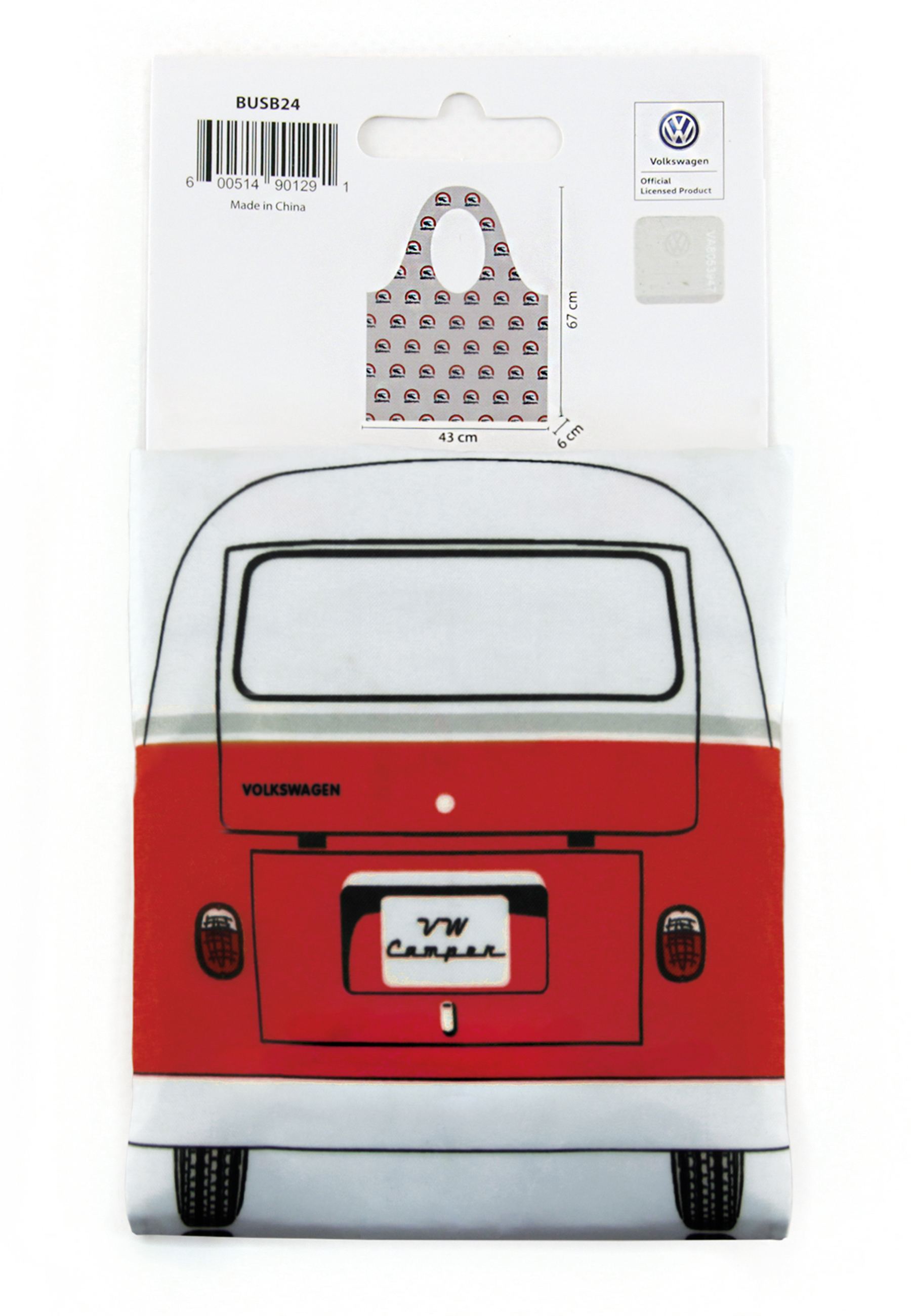 VW T1 Bulli Bus Einkaufstasche, faltbarer Shopper Beutel
