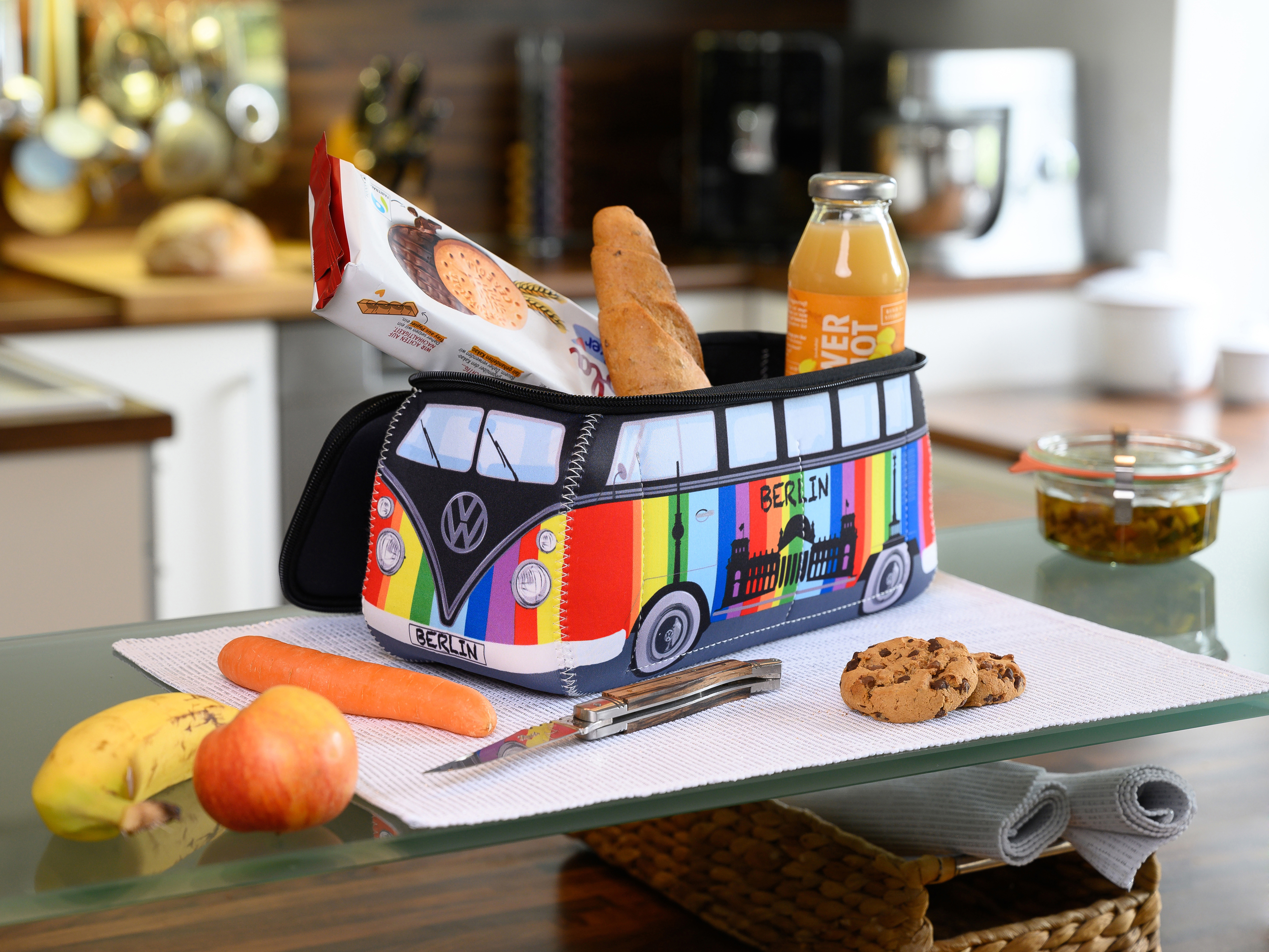 VW T1 Bulli Bus 3D Neoprene Universal Bag - Large