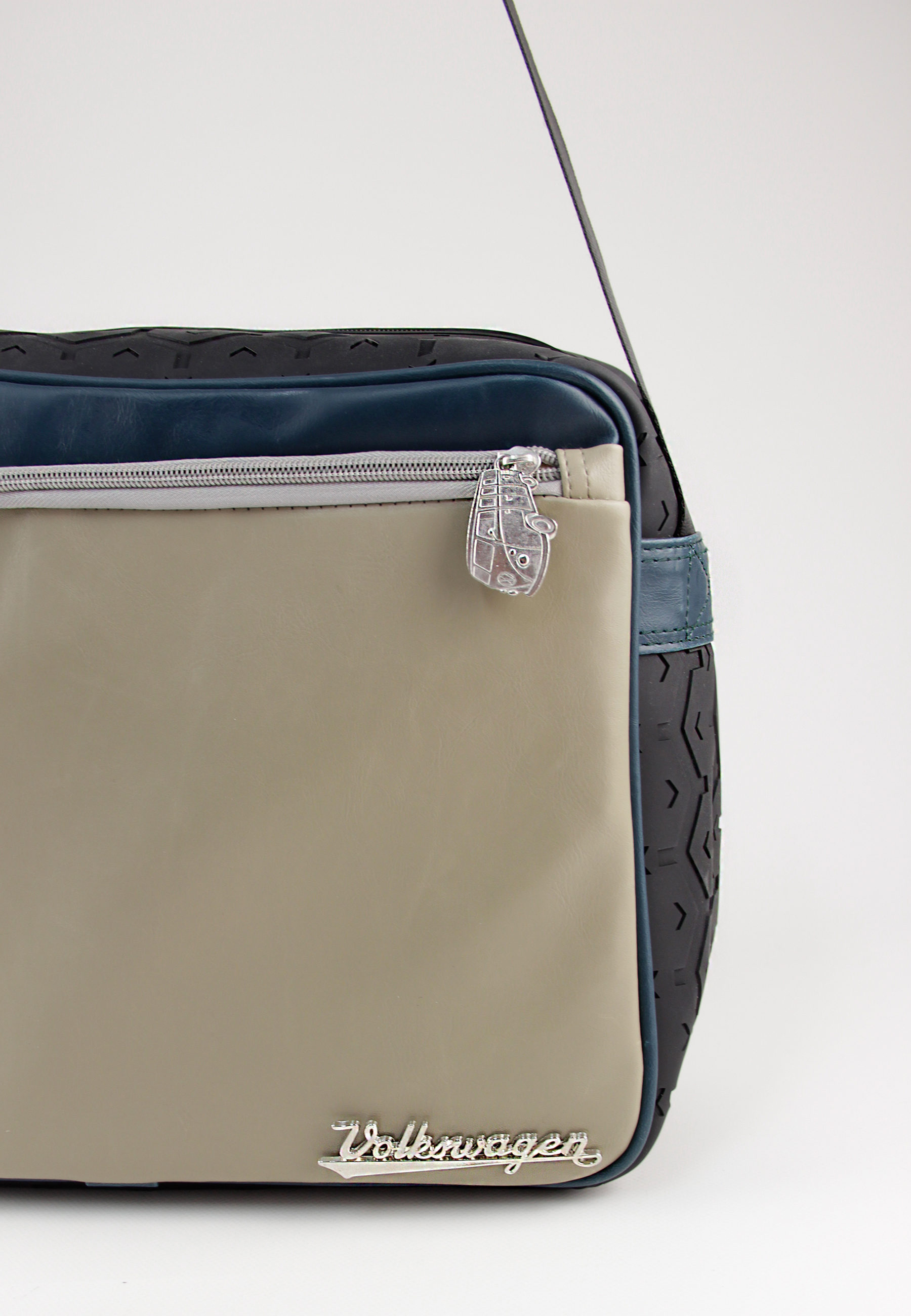 VW T1 Bulli Bus Messenger Bag, PU & Reifenprofil