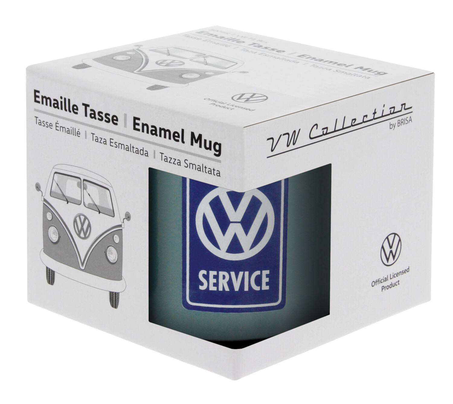 VW T1 Bulli Bus Tasse emailliert 500ml