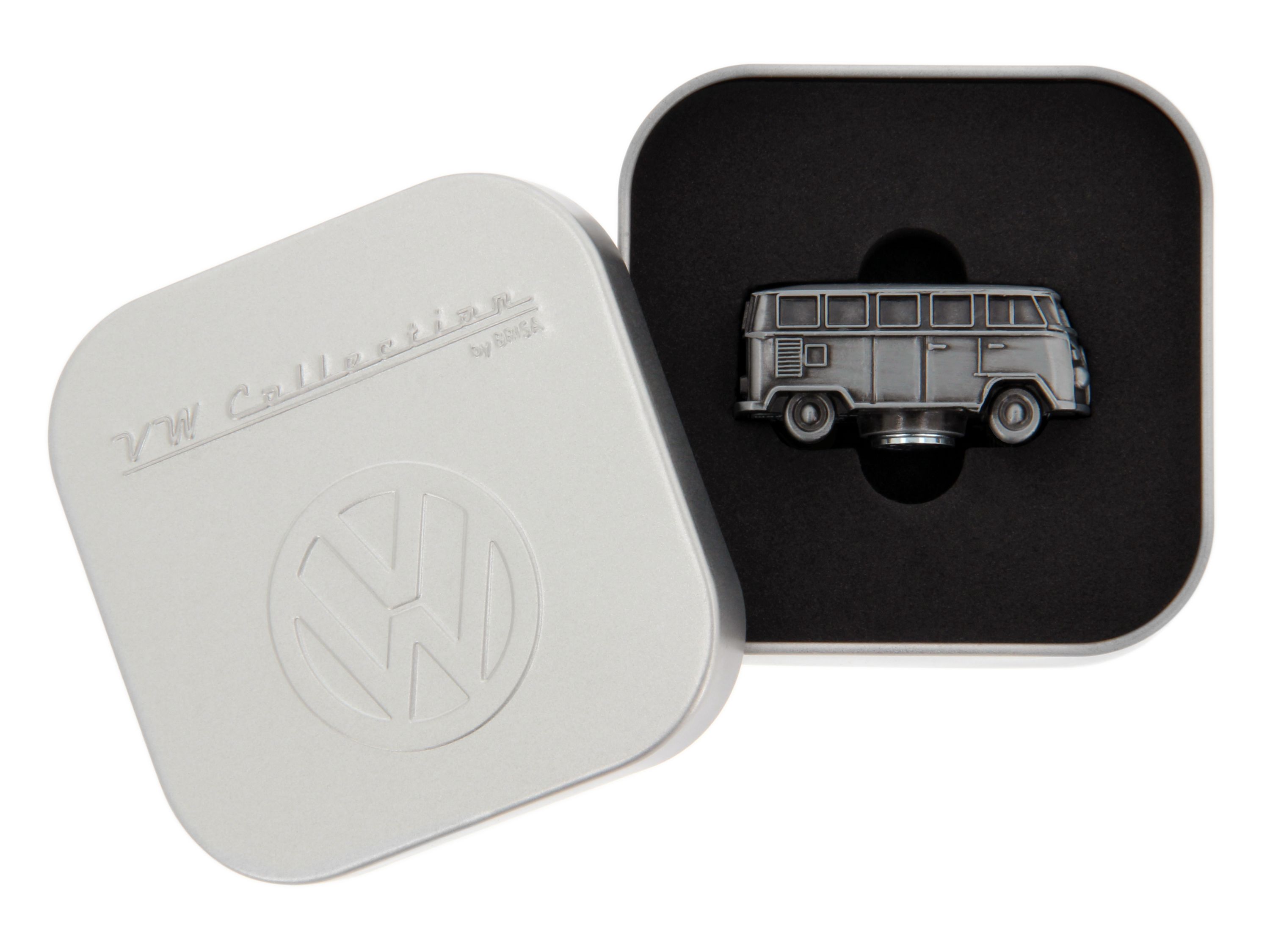 Mini modelo 3D del VW T1 Bulli Bus con imán en caja de regalo