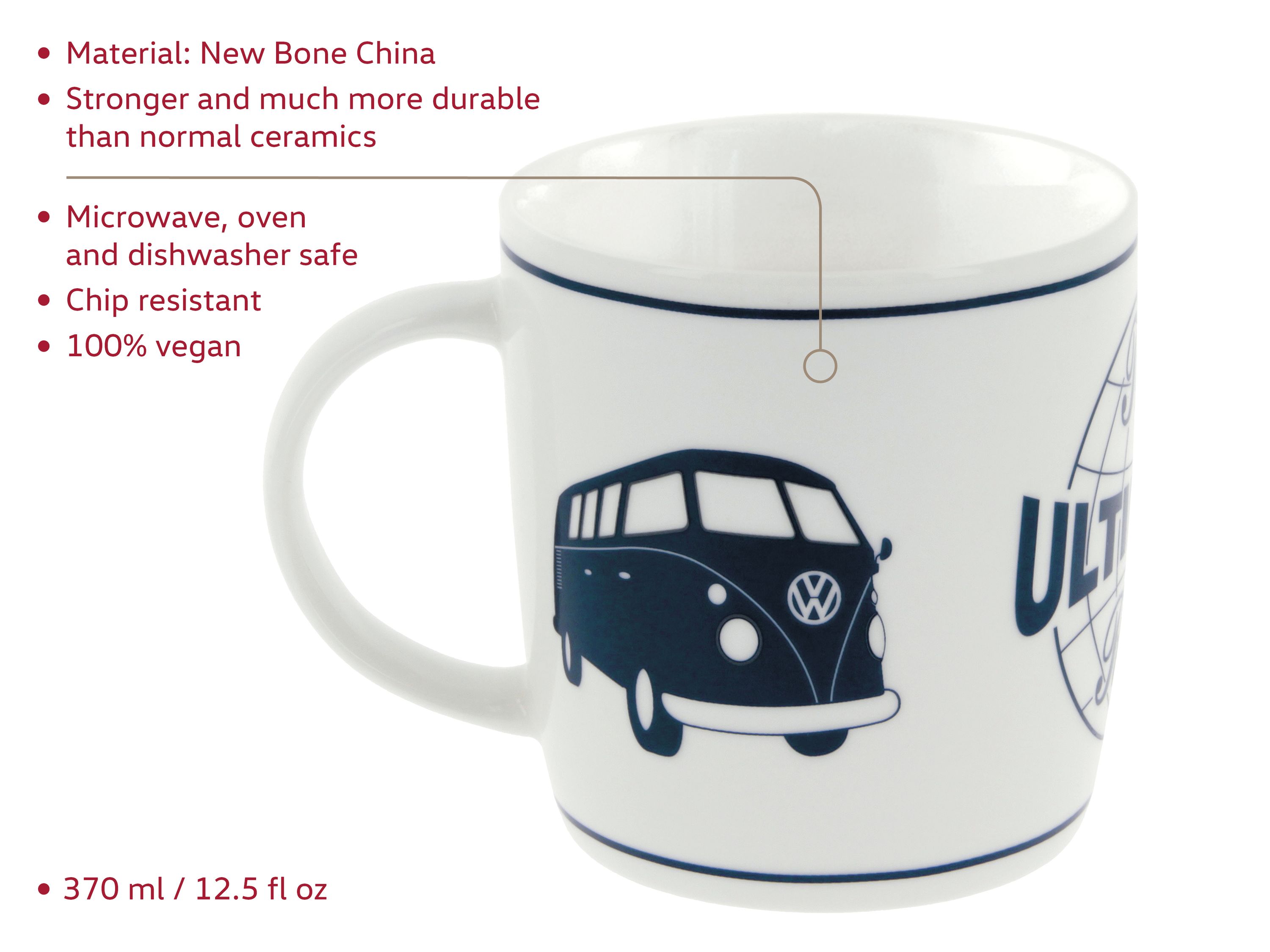 VW T1 Bulli Bus coffee cup 370ml
