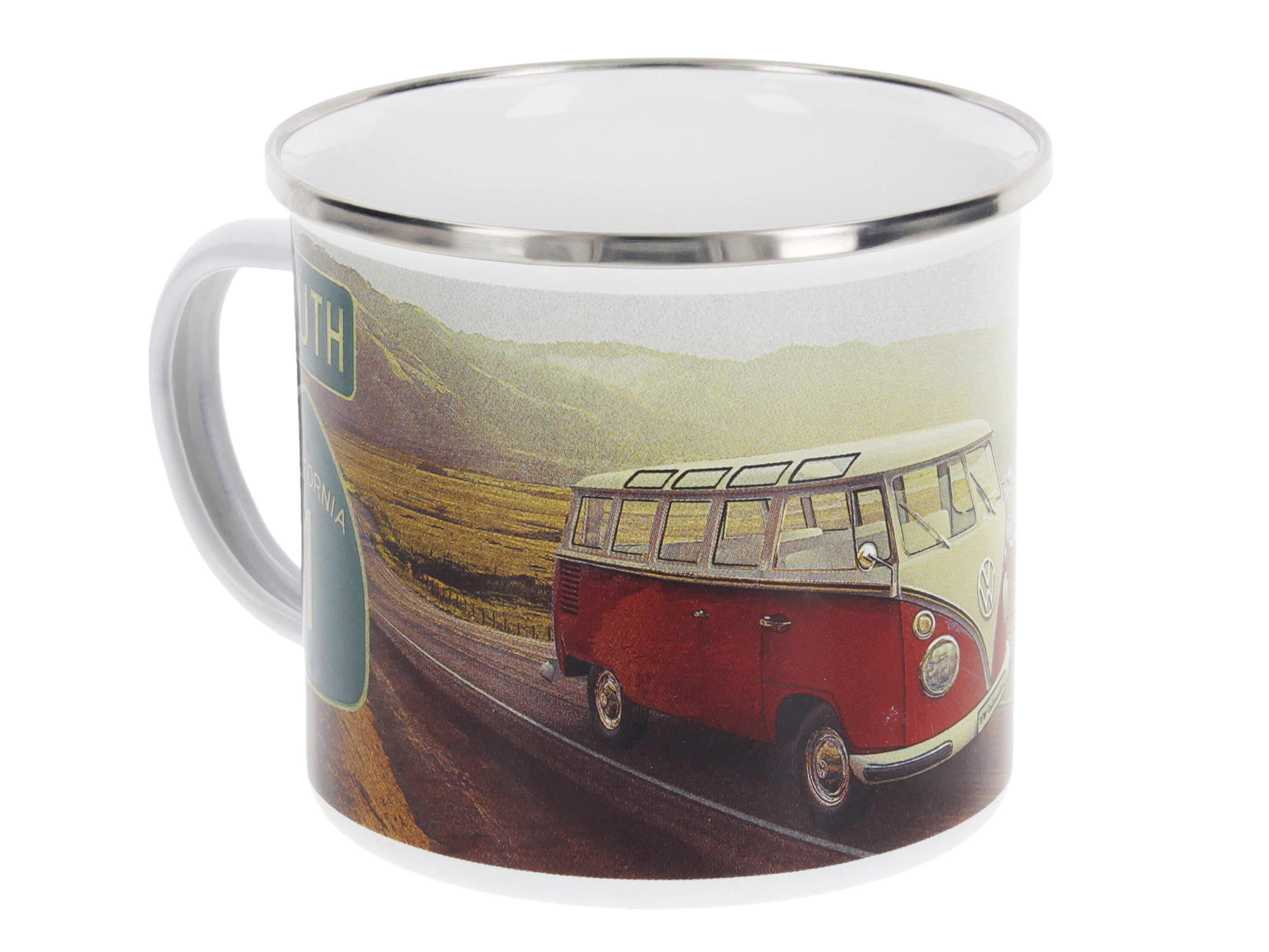 VOLKSWAGEN BUS VW T1 Combi Tasse émaillé 500ml - Parade/beige