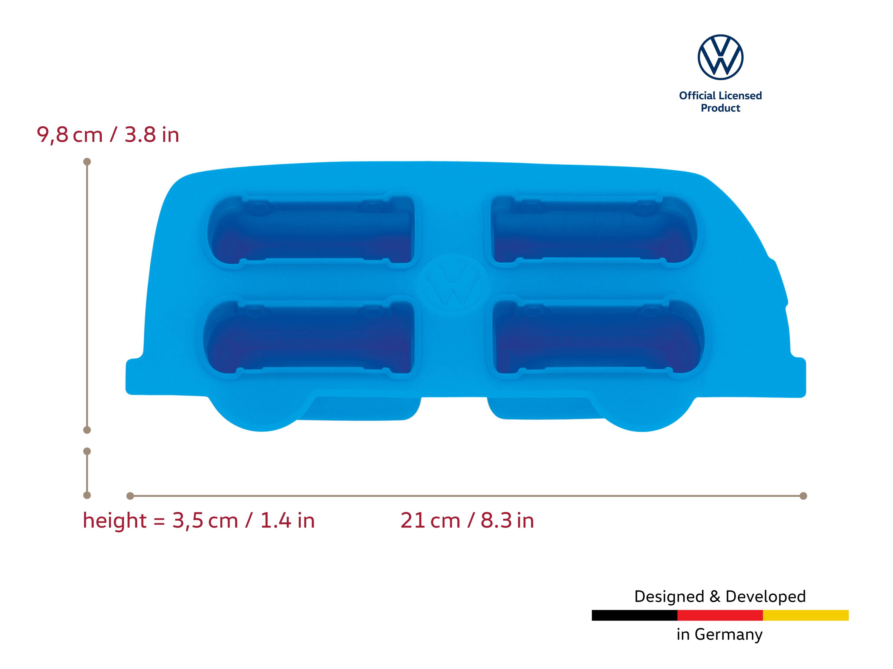 Logo VW, bus T1, coccinelle VW Moule à glaçons, moule à pâtisserie, machine à glaçons (silicone)