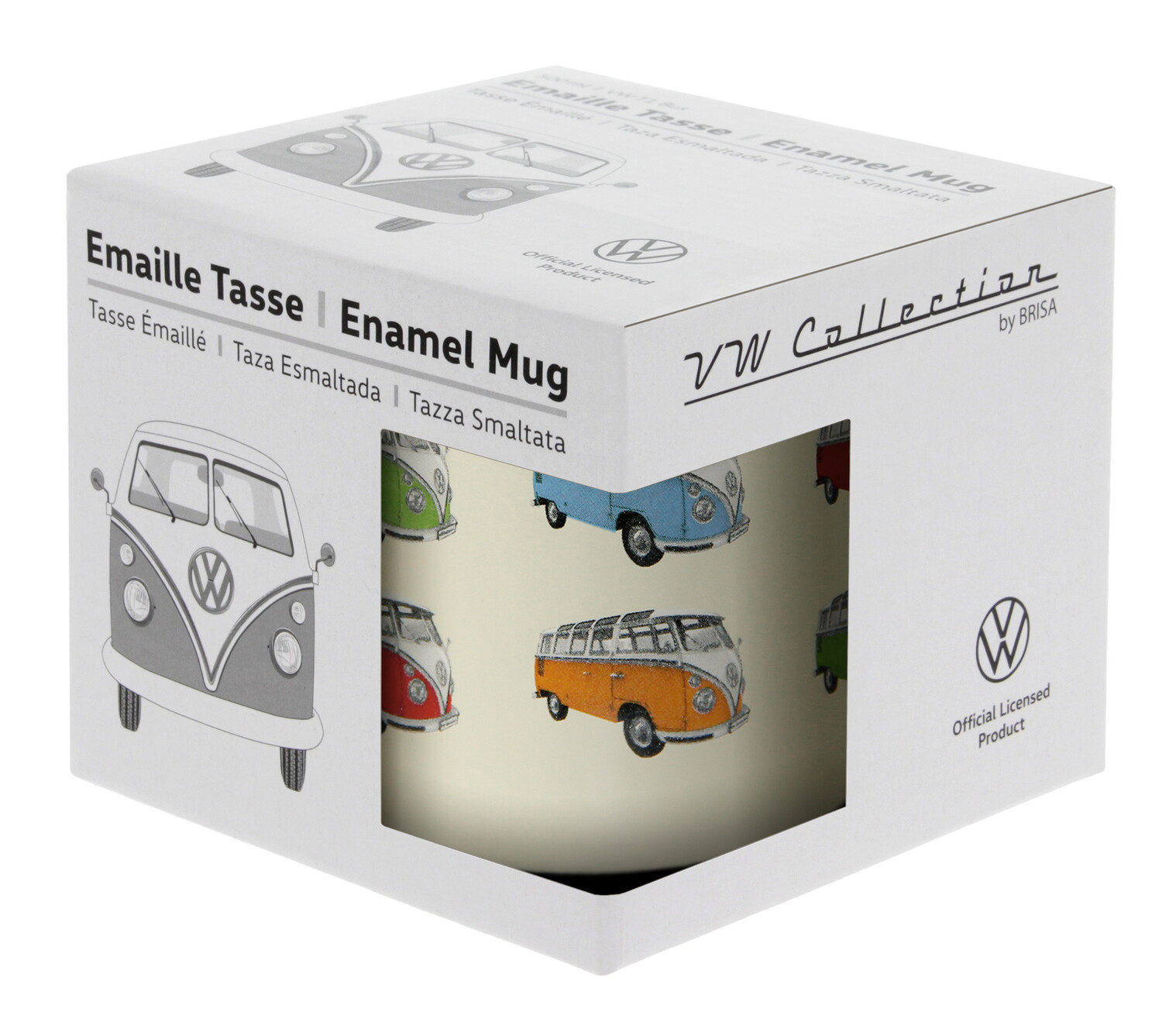 VW T1 Bulli bus cup enameled 500ml