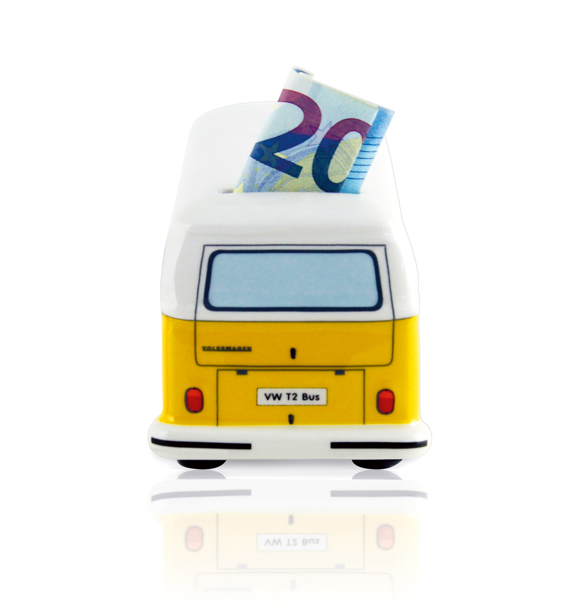 VW T2 Bulli Bus Salvadanaio in ceramica (1:22)