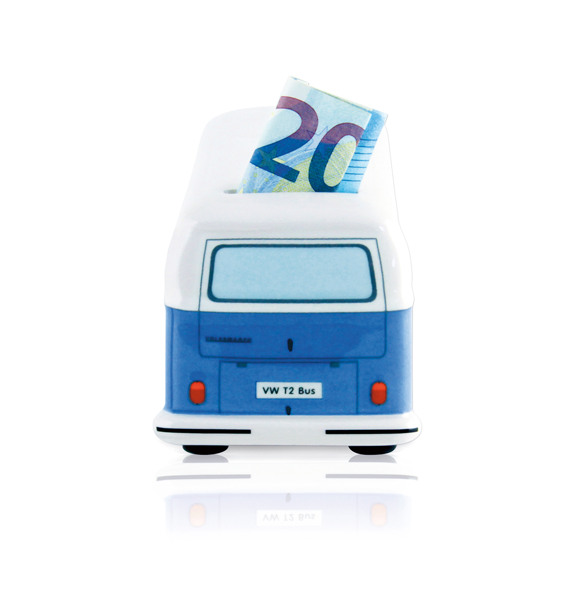 VW T2 Bulli Bus Salvadanaio in ceramica (1:22)