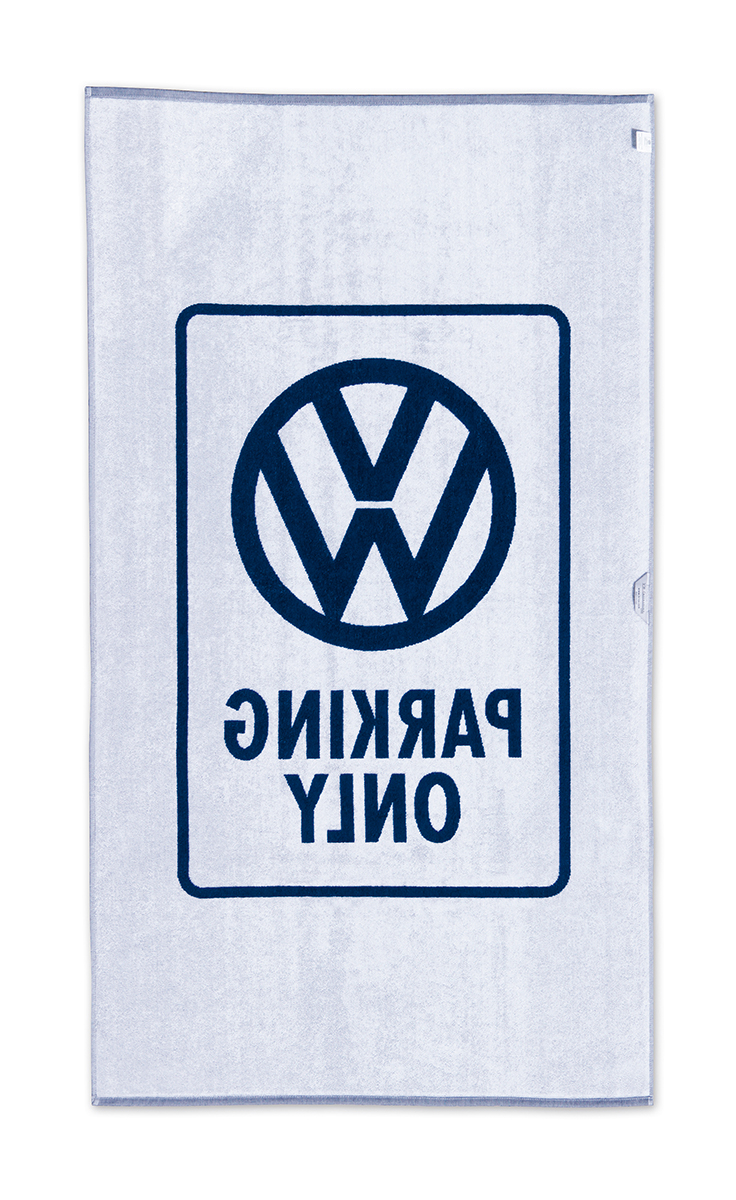 VW Beach Towel - Parking Only/blue