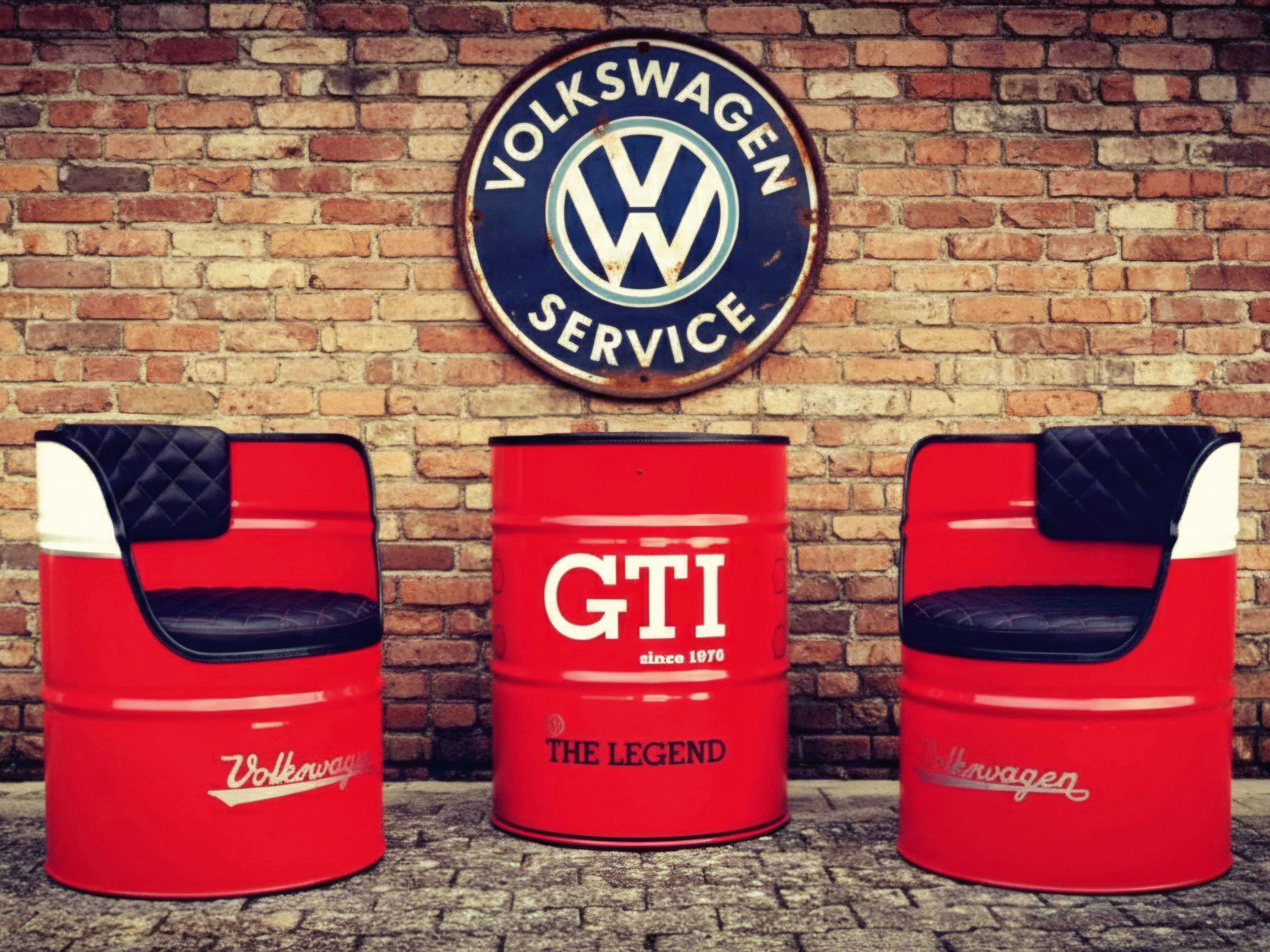 VW GTI oil drum chair
