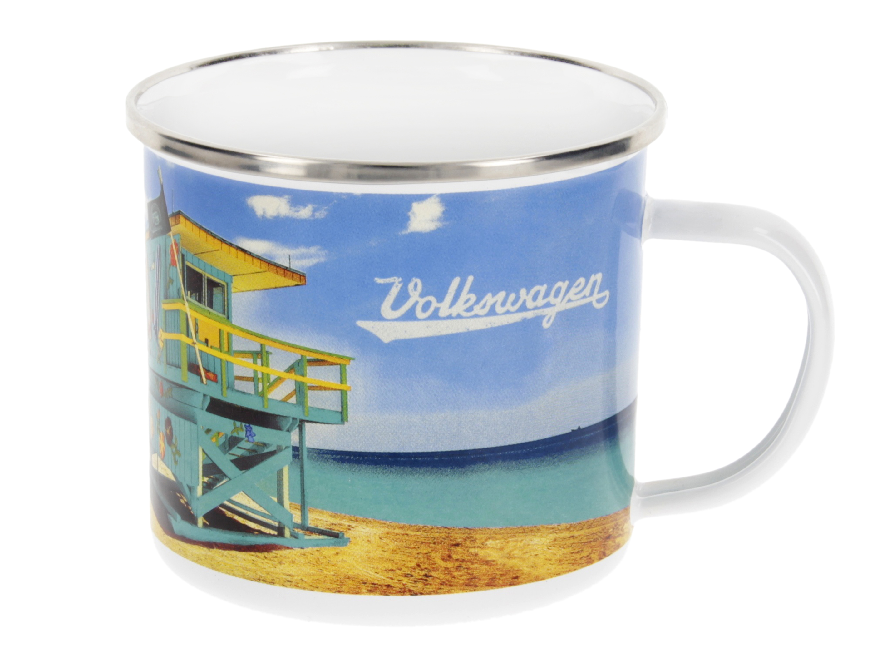 VOLKSWAGEN BUS VW T1 Combi Tasse émaillé 500ml - Parade/beige