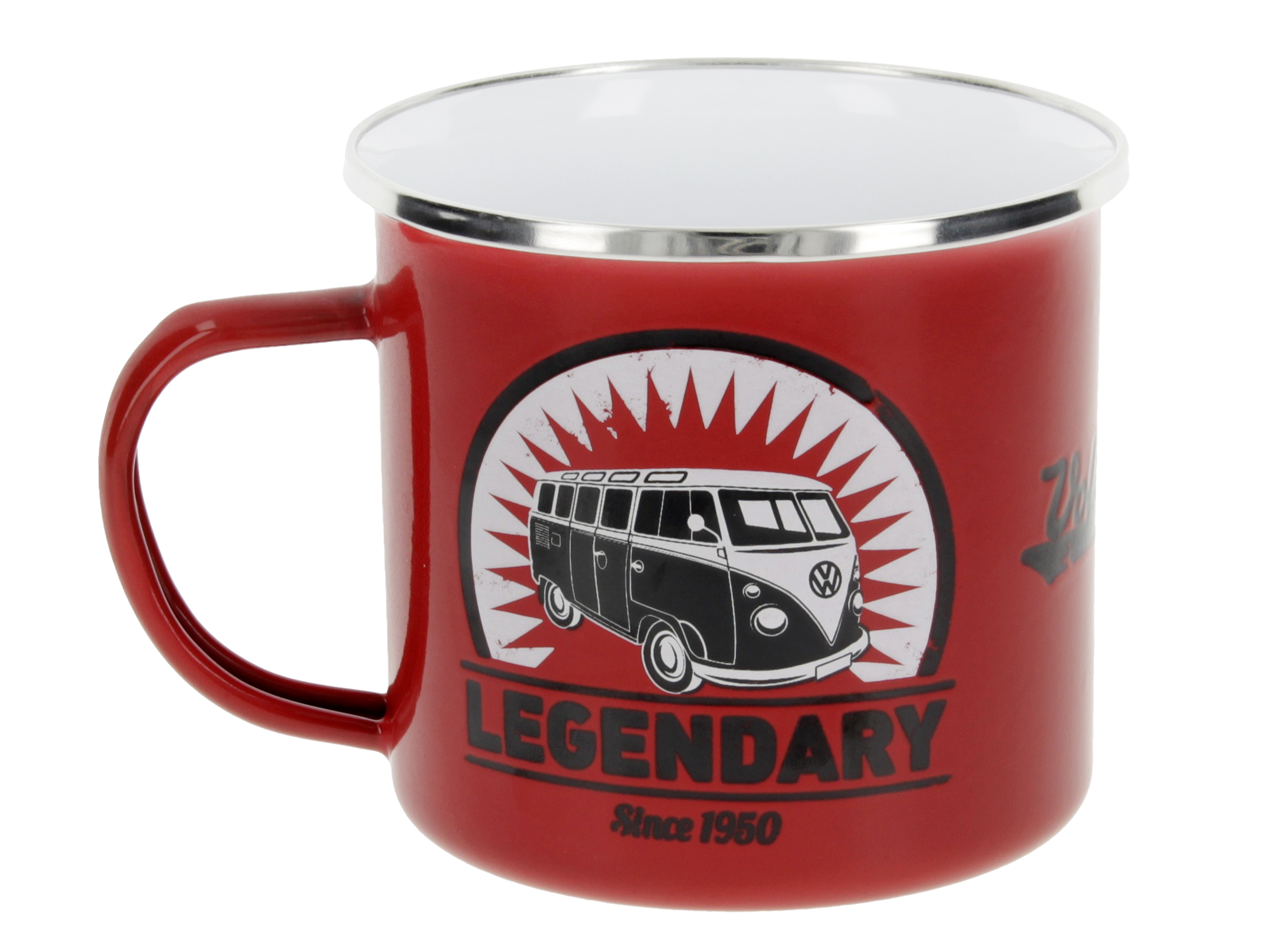 VOLKSWAGEN BUS VW T1 Combi Tasse émaillé 500ml - Parade/beige