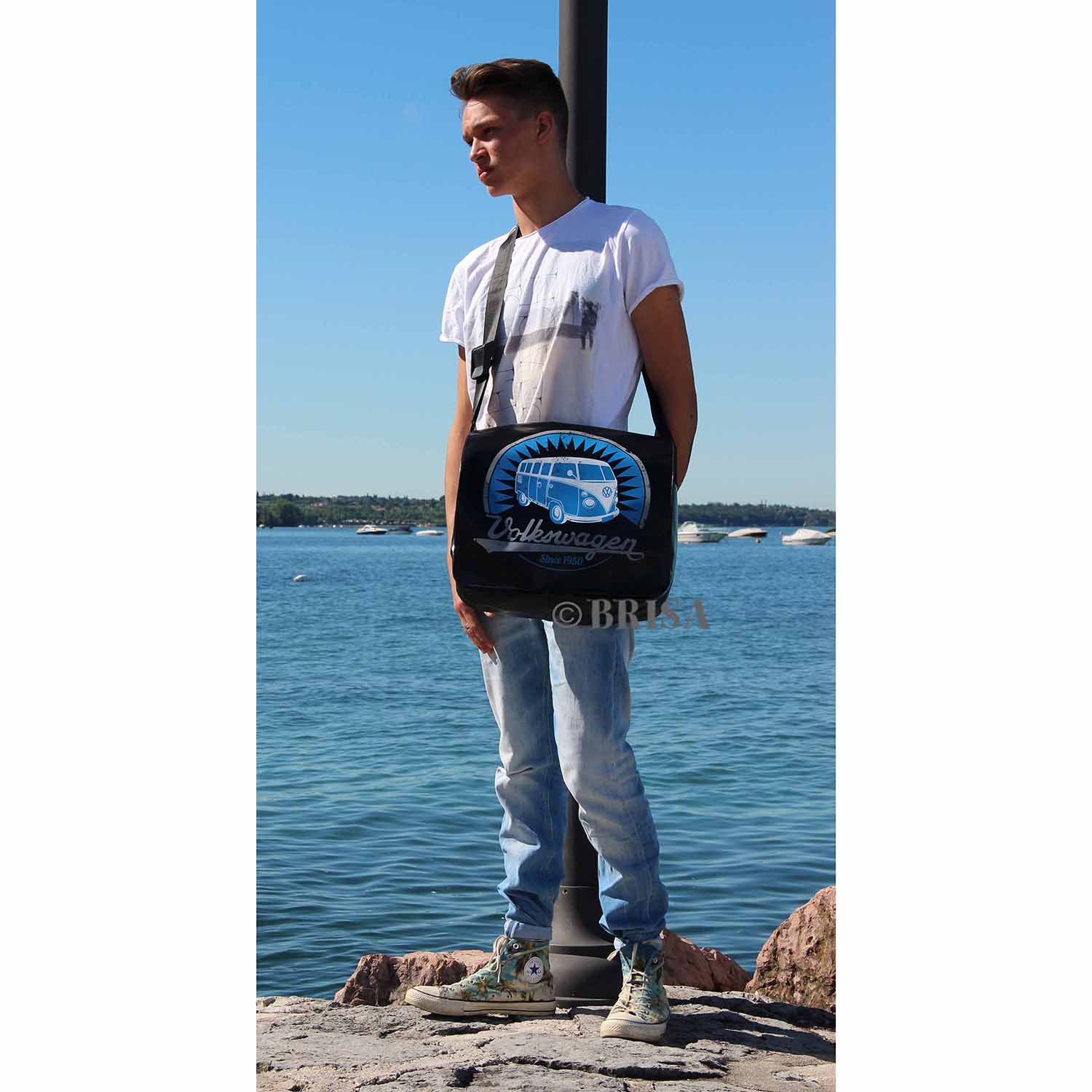 VW T1 Bulli Bus Retro/Vintage Outdoor large shoulder bag, Messenger bag